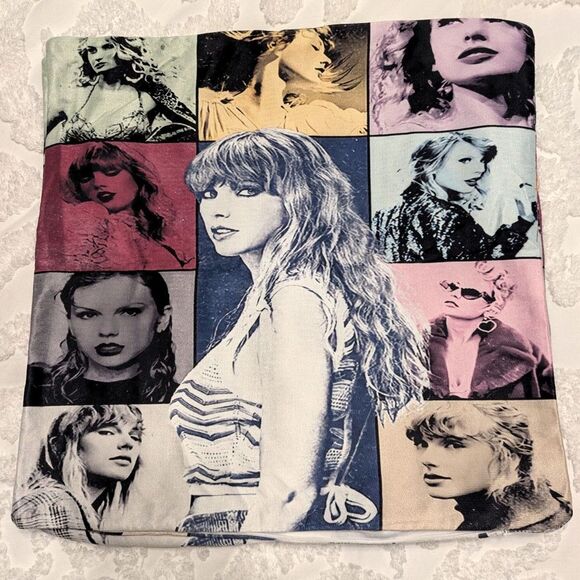 🎤 Taylor Swift Eras Tour Throw Pillow Covers Set of 2 NEW 18x18 Decor - Picture 3 of 5